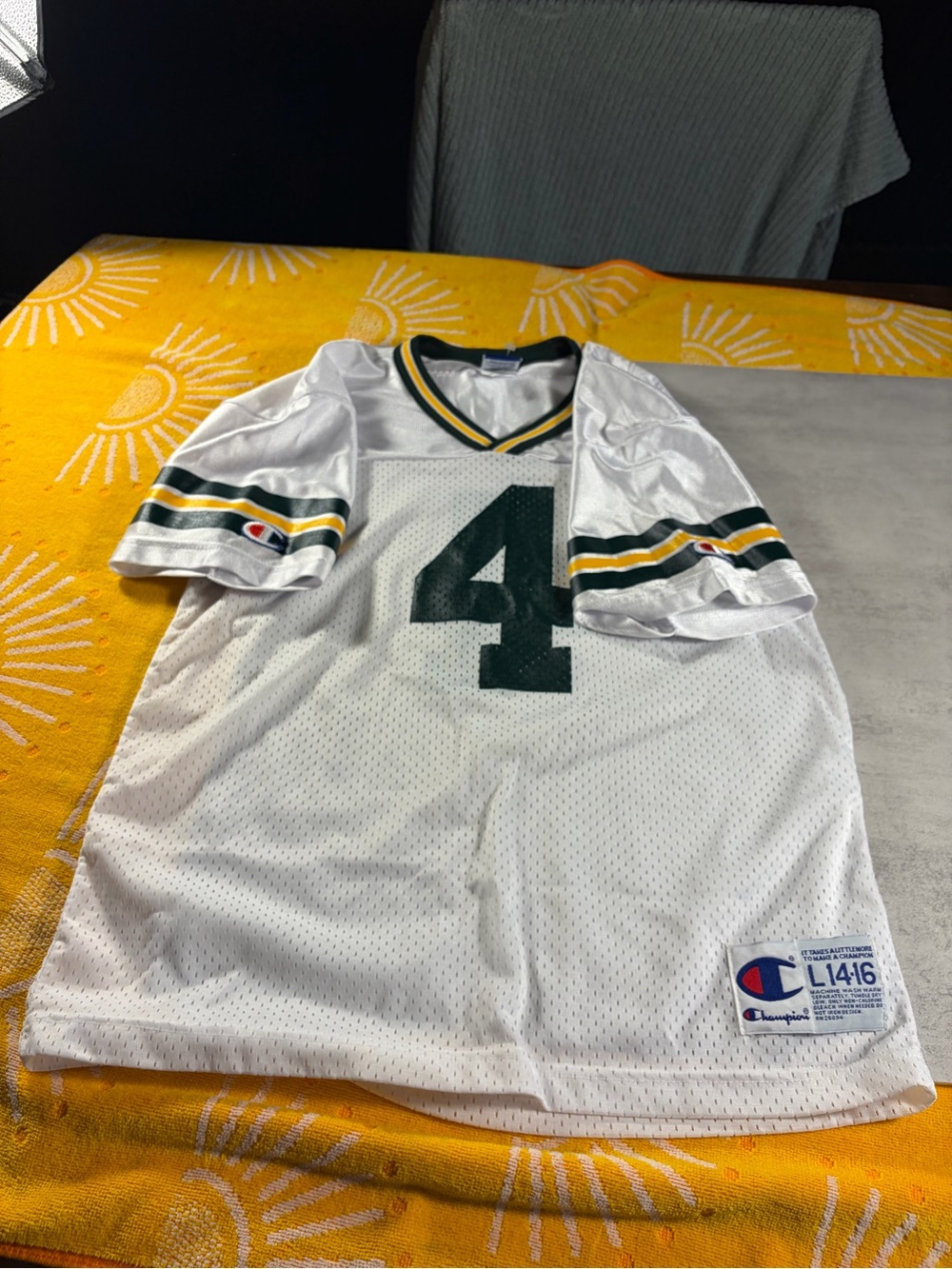 Vintage Brett farve Green Bay packers jersey size 14/16